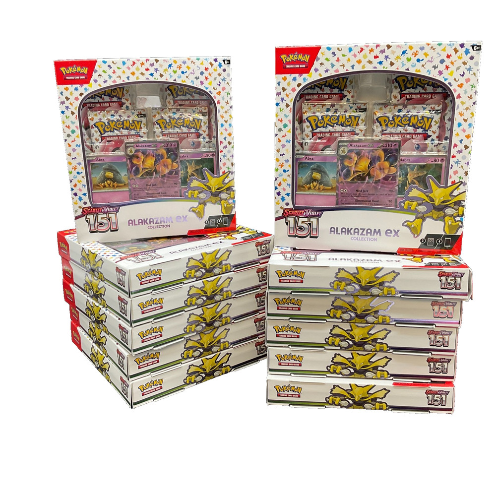 Lot of (12) Pokemon TCG 151 Alakazam ex Collection Boxes SEALED/NEWPROBSTEIN123 is actively accepting CONSIGNMENTS !!