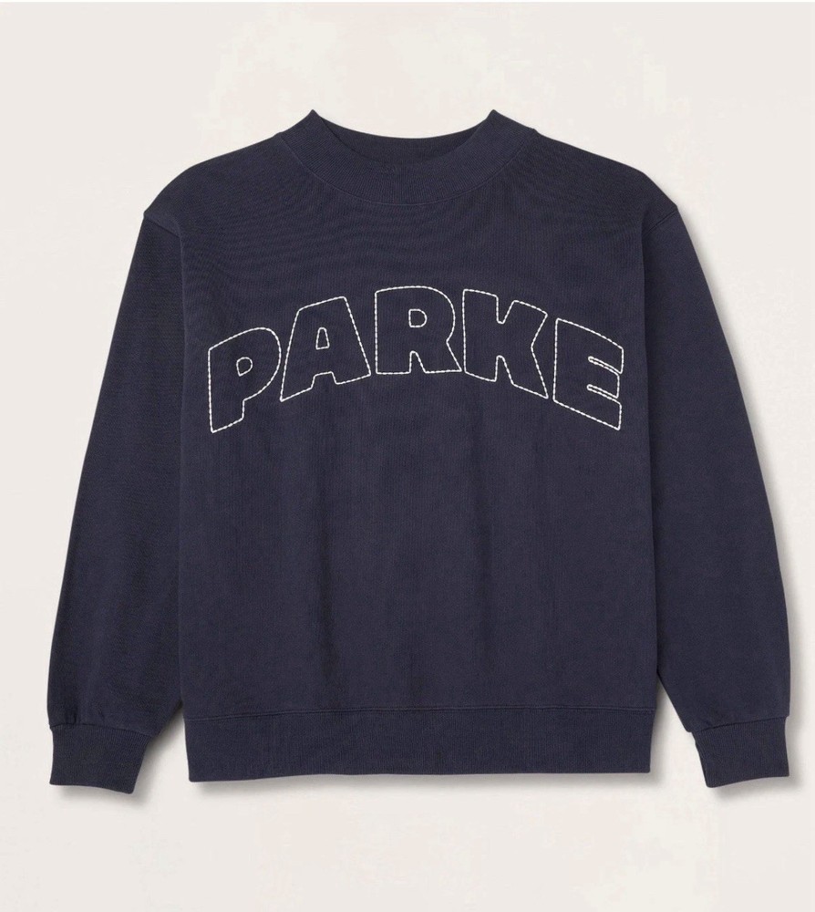 Parke X Target Mockneck Pullover Sweatshirt Navy Blue Size L/XL NWT IN HAND