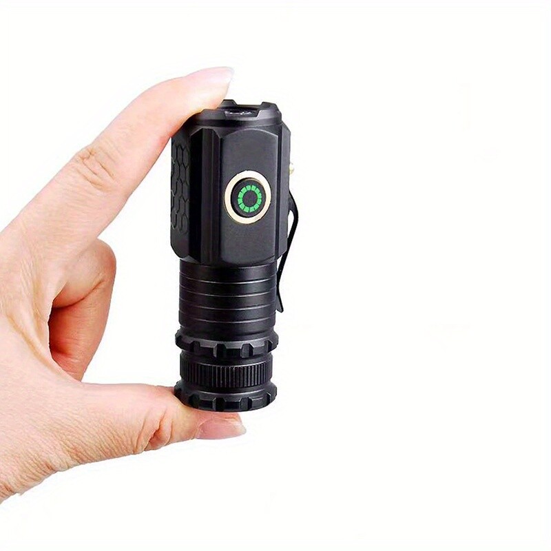 5 - Mode USB Rechargeable LED Flashlight Using 18350 Battery