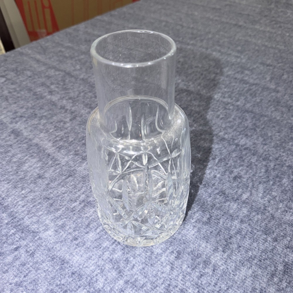 Block 24% Full Lead Crystal mouth blown, hand cut Vase