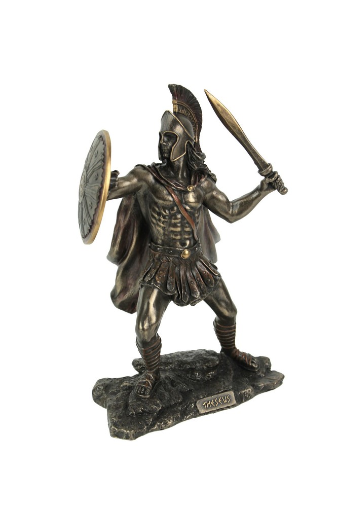 Theseus Athenian Hero Bronze Statue 8 Inches