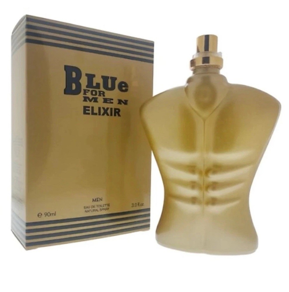 Blue for Men Elixir By Royal Fragrance 3.0 oz Eau de Toilette Spray for Men