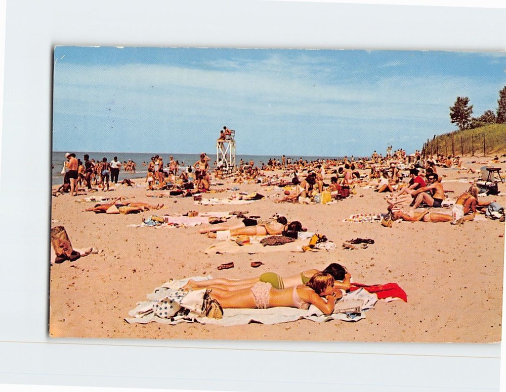 Postcard Indiana Dunes State Park Chesterton Indiana USA