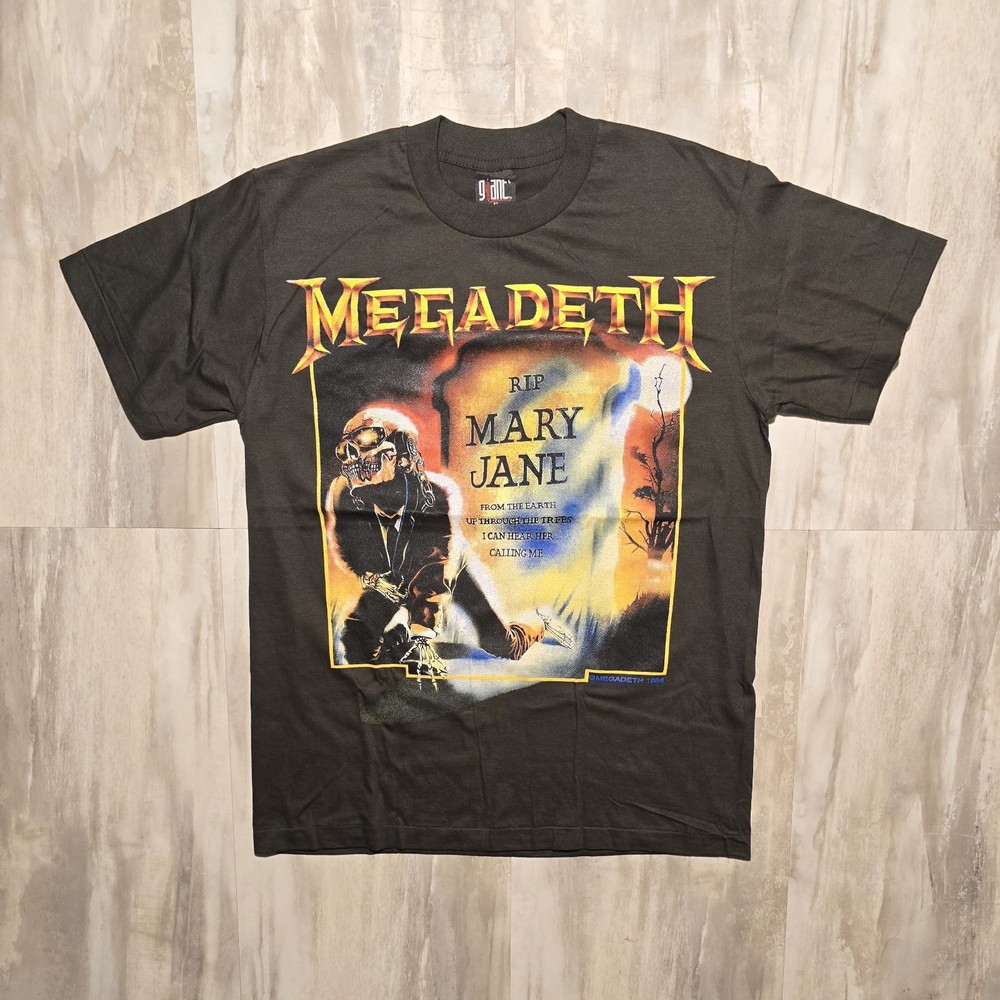 Megadeth 1988 RIP Mary Jane Single Stitch Horror Rock Band B00T Tee sz Large