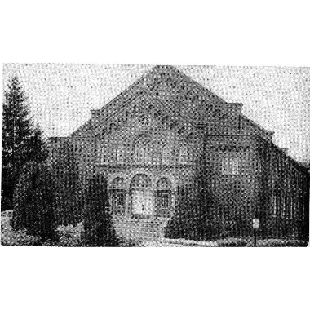 Vintage Walsh Hall Siena Heights College Adrian MI Postcard Music Conservatory