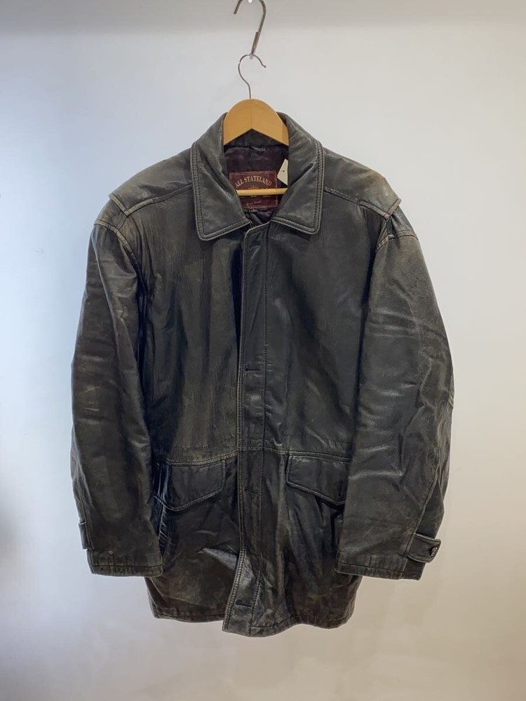 Leather Jacket Blouson/L/Sheep Leather/Blk/Plain/C-Tk 1035 3498