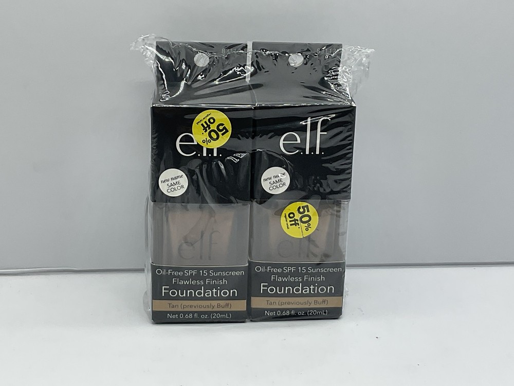 2-Pack e.l.f. Flawless Satin Foundation in 420 Tan Buff