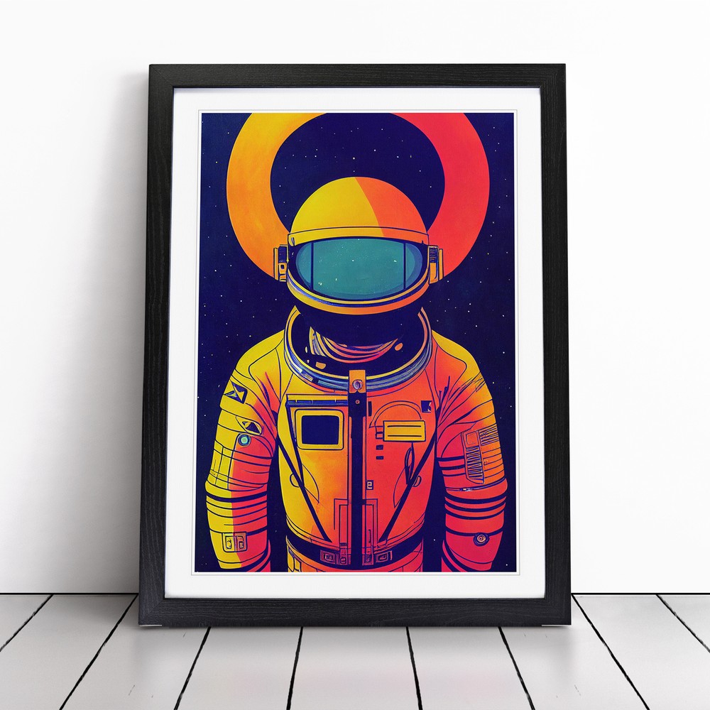 Astronaut Pop Art No.5 Wall Art Print Framed Canvas Picture Poster Decor