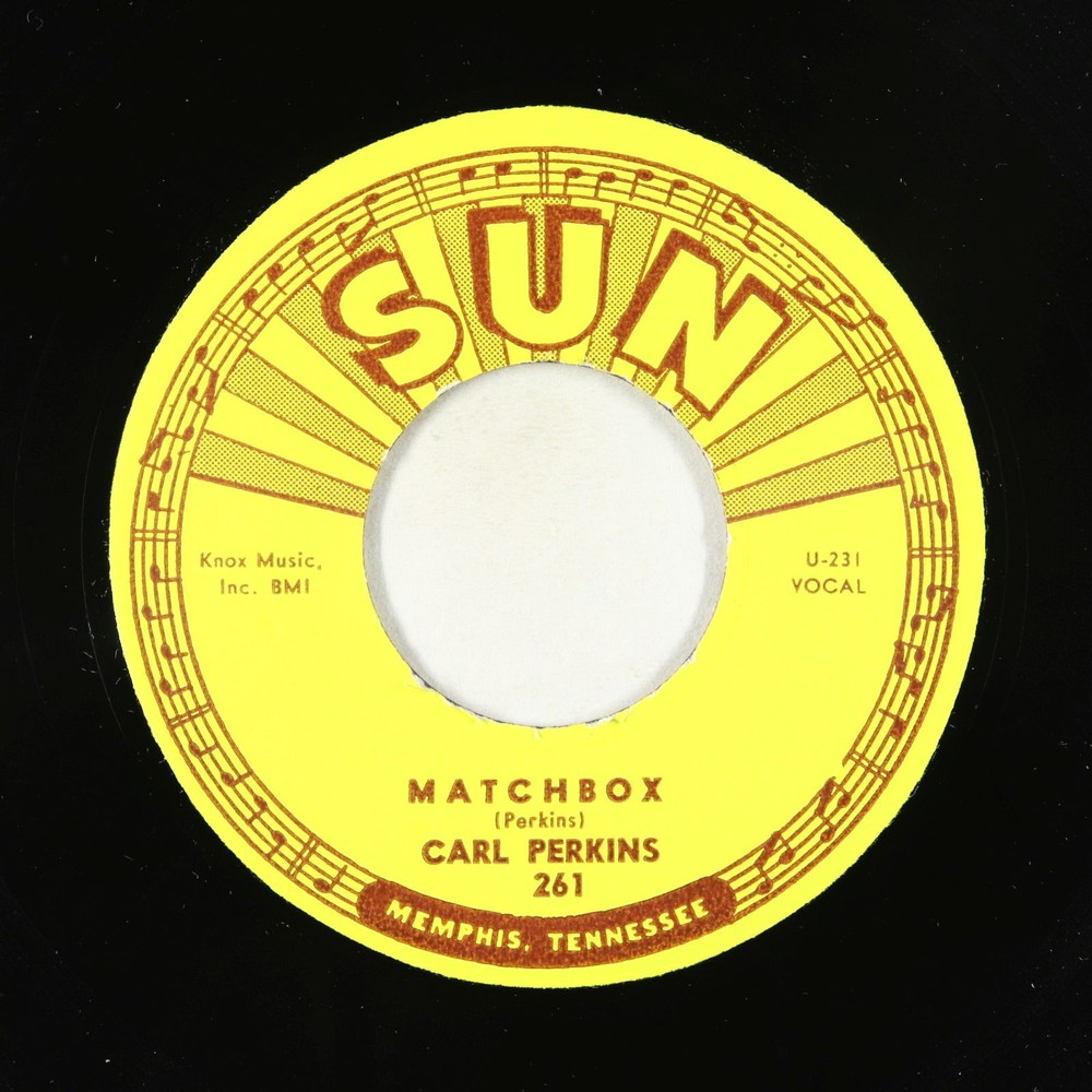 Rockabilly 45 - Carl Perkins - Matchbox - Sun VG++