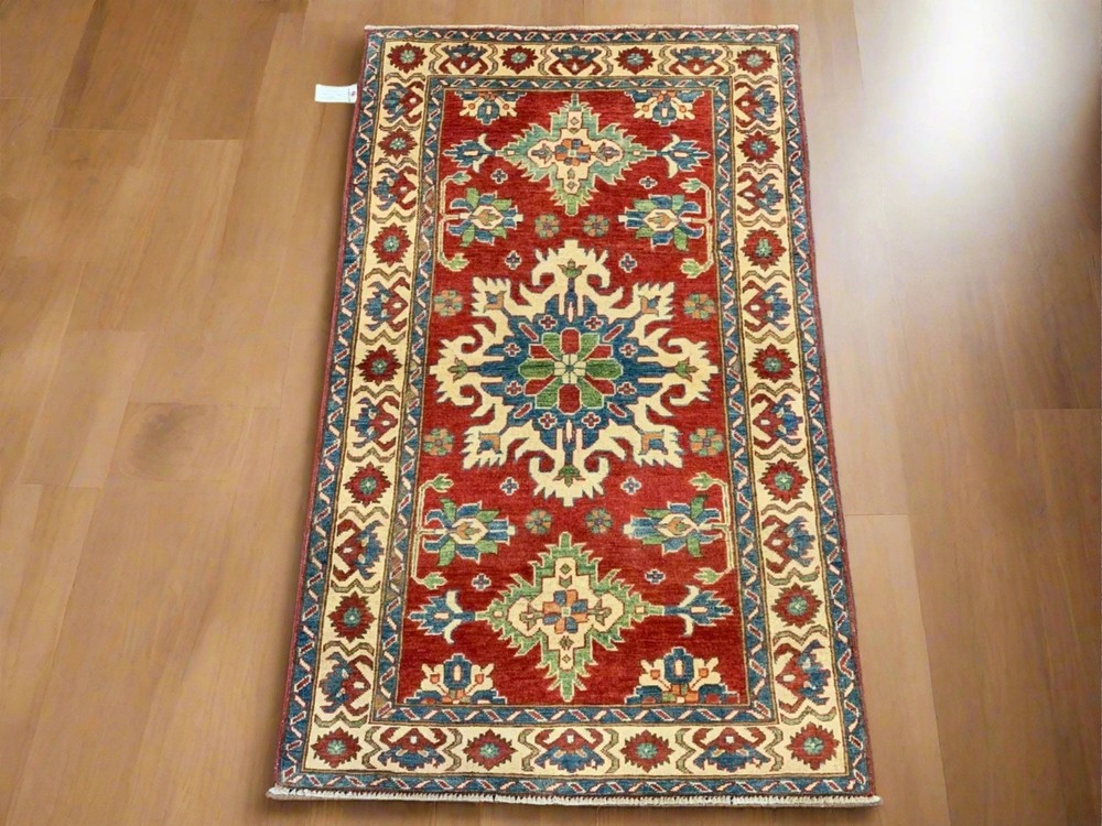 3' X 5' Fine Kazak Handmade Wool Rug # 10154