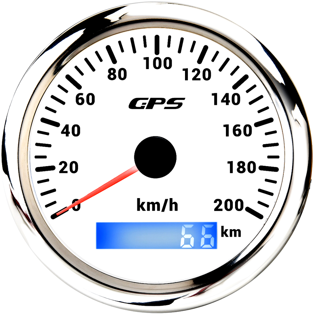 85mm GPS Speedometer 0-200Km/H with 7 Color LED for Boats and Cars