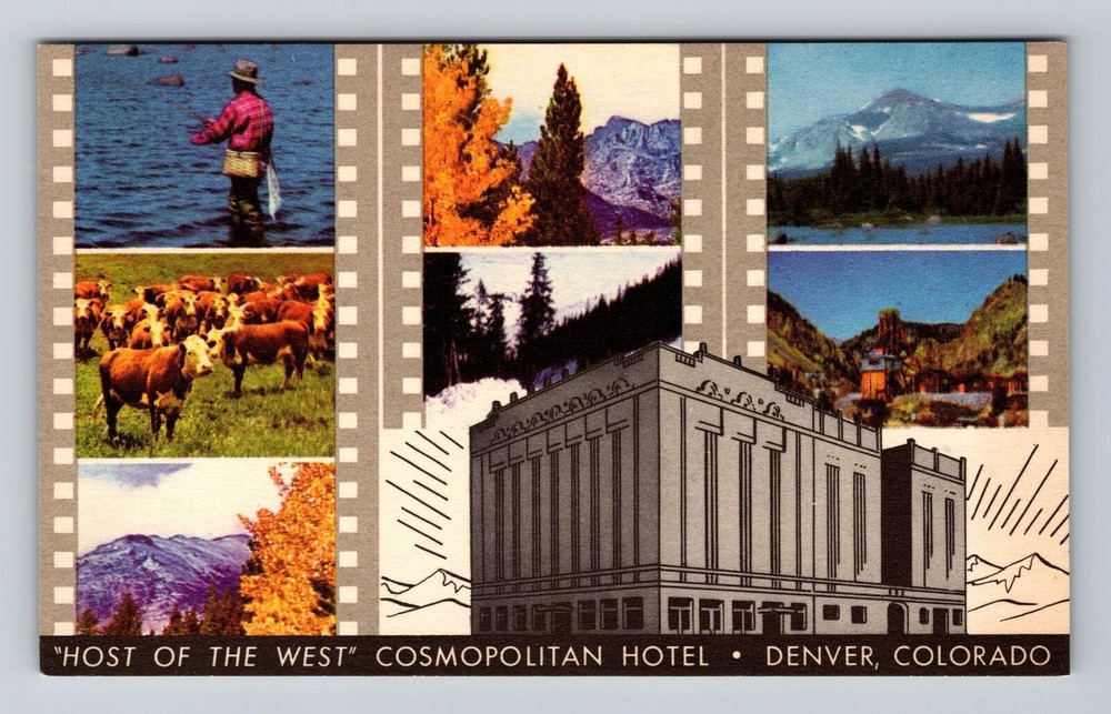 Denver CO-Colorado, Cosmopolitan Hotel, Vintage Postcard