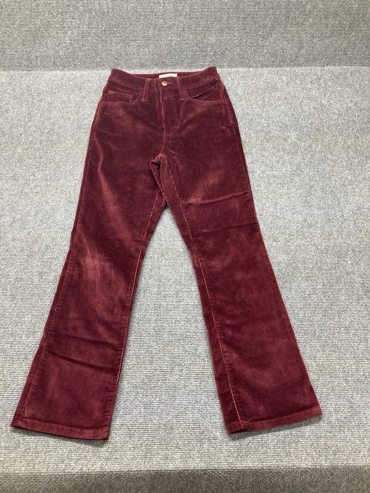 Universal Thread Corduroy Chino Pants Women’s Size 0R Red High Rise Boot Cut