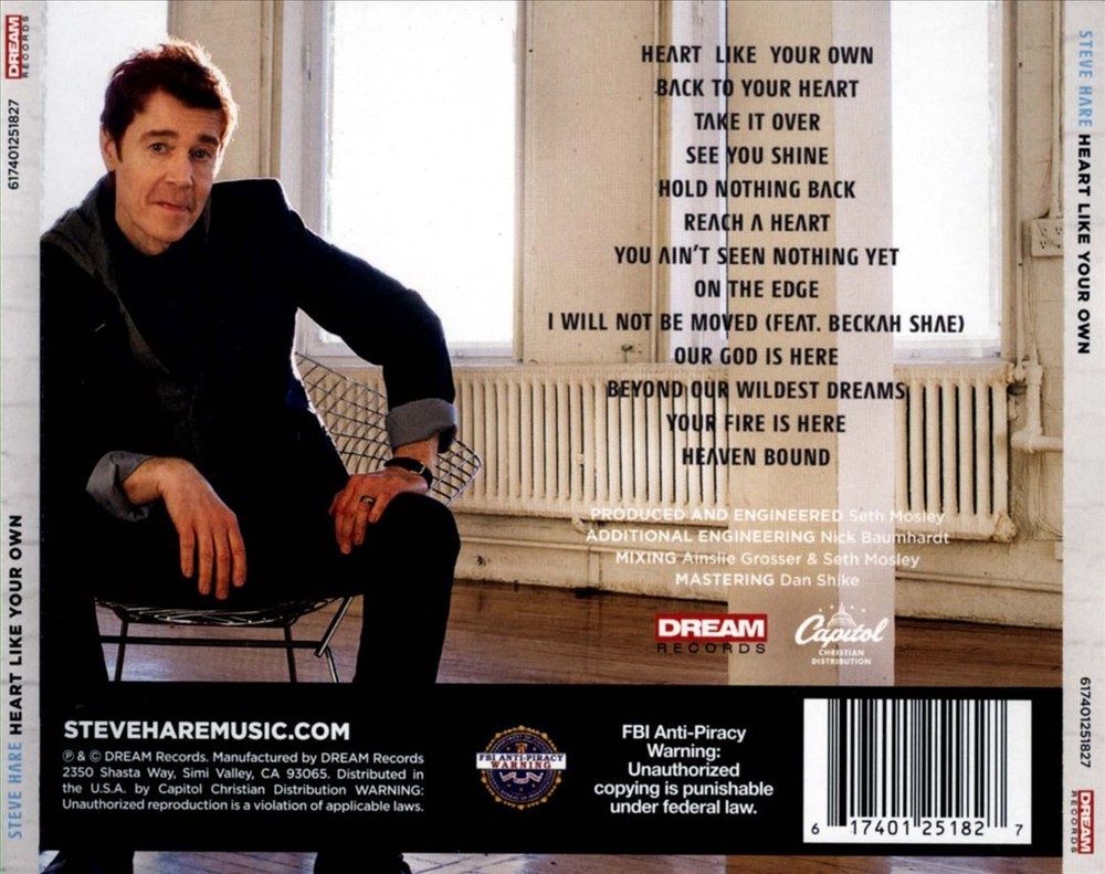 STEVE HARE HEART LIKE YOUR OWN NEW CD