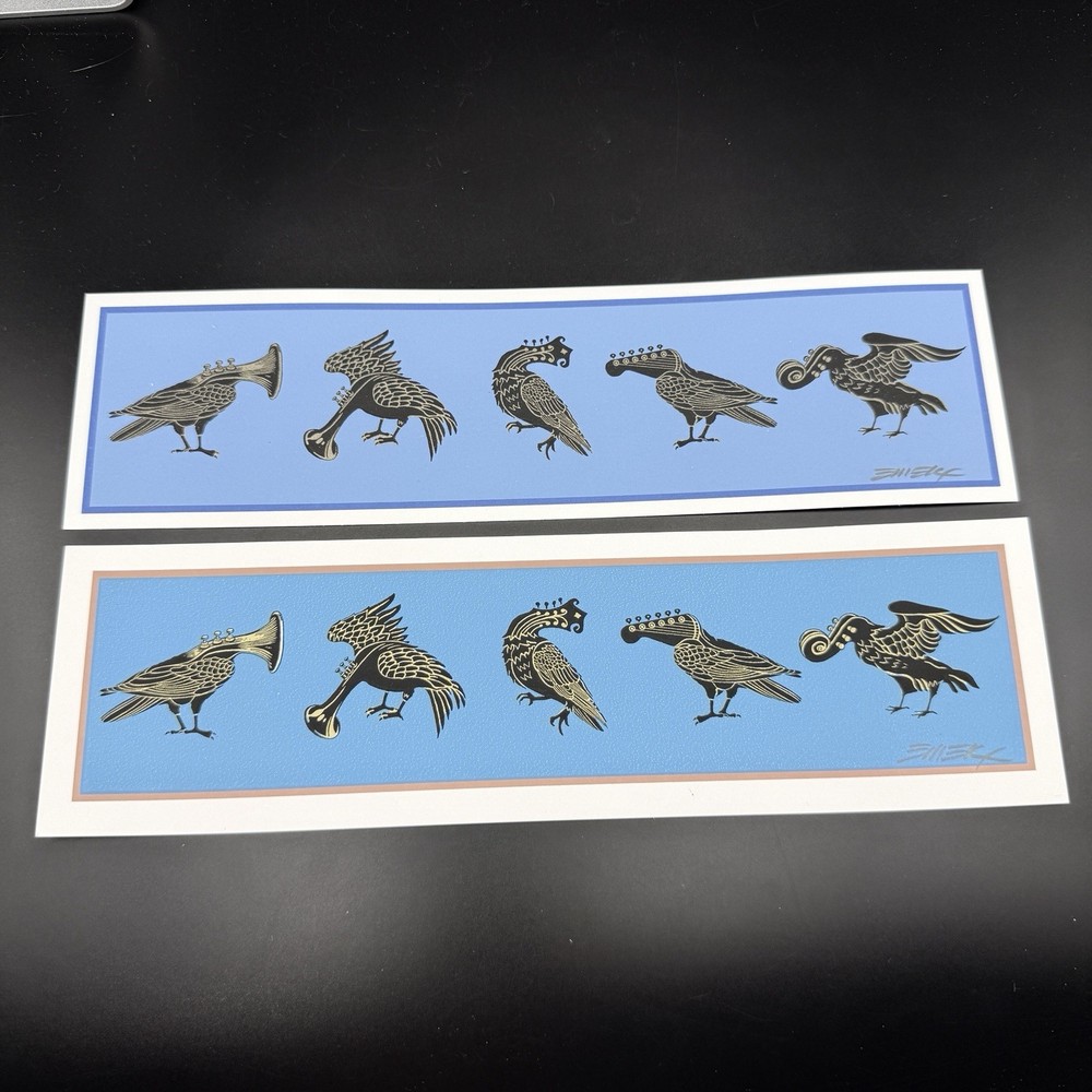 EMEK Handbill | Musical Birds | Art Print Signed Concert Poster