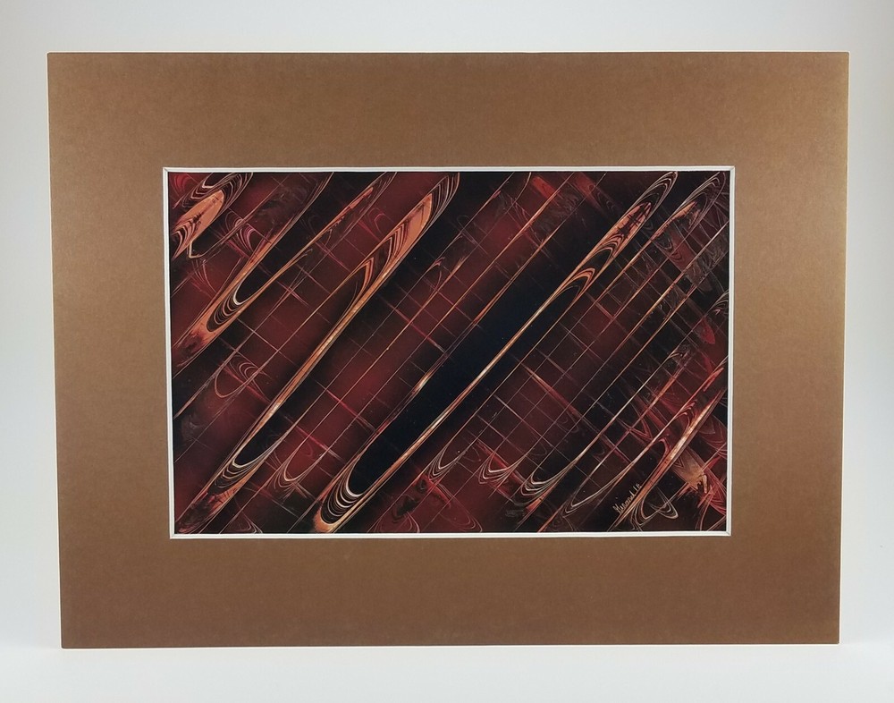 Abstract Art Painting Original with Color mat board signed by Jason Girard.-image