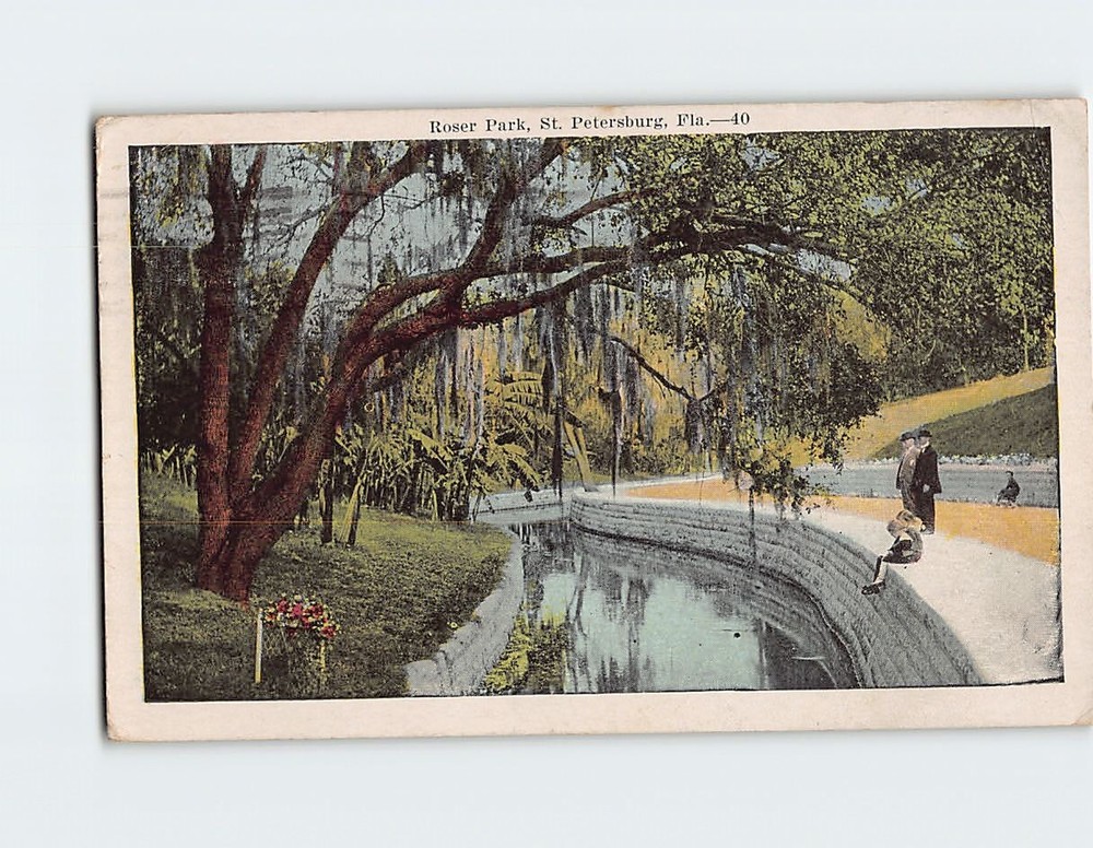 Postcard Roser Park St. Petersburg Florida USA