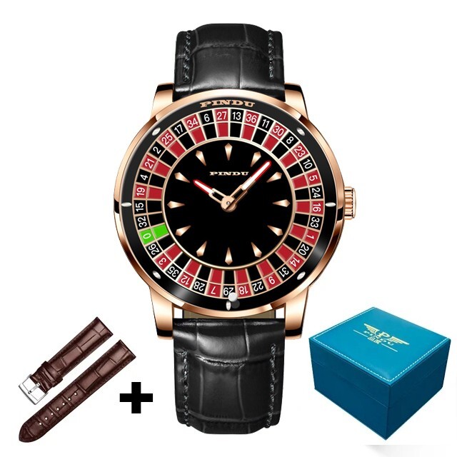 PINDU NH35  Movement Waterproof 30M Rotating Dial Luminous Hands Men's Watch