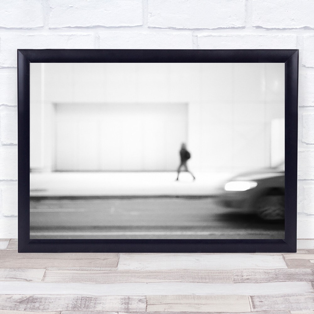 Toronto person walking on street Wall Art Print