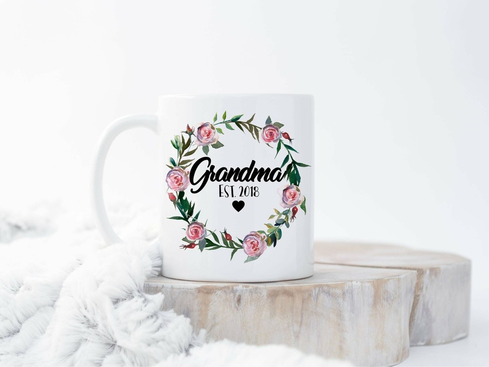 Custom New Grandma Mug Grandma Est Mug New Grandma Gift Grandma To Be New Nana