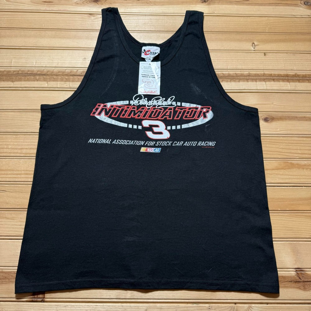 Vintage Y2K Dale Earnhardt Intimidator 3 NASCAR Racing Tank Top - Size Large NWT
