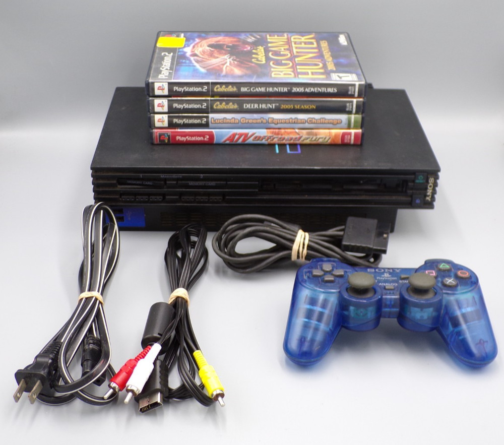 Sony PlayStation 2 PS2 Fat Console Bundle Expansion Controller Games Tested Read