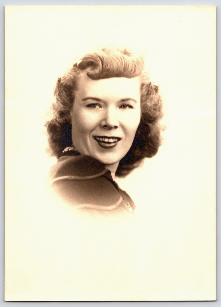 Vintage Real Photo Old Antique Picture Portrait Beautiful Lady Woman Hair