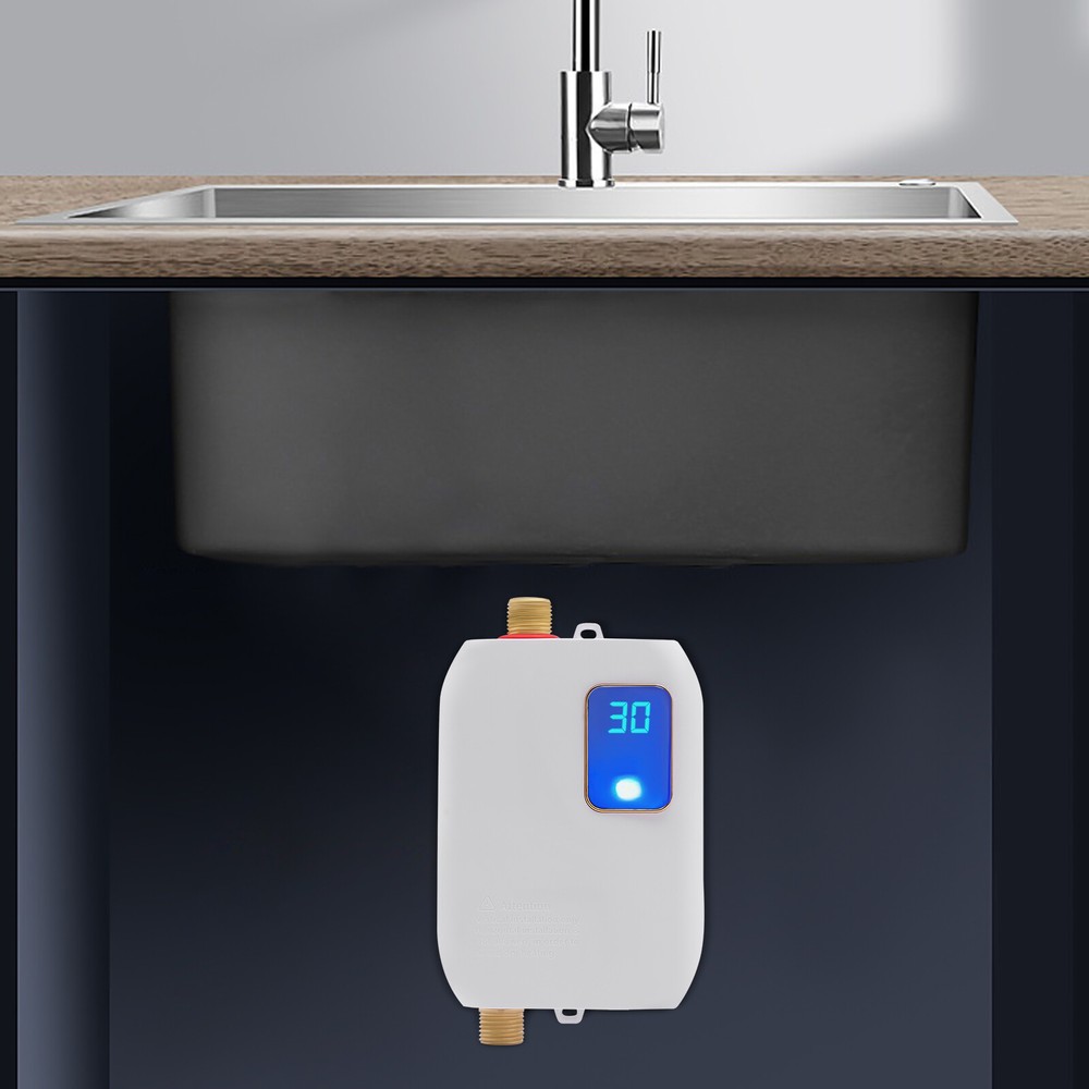 3000W Instant Water Heater, Mini Water Heater, ABS, High Efficiency, IPX4