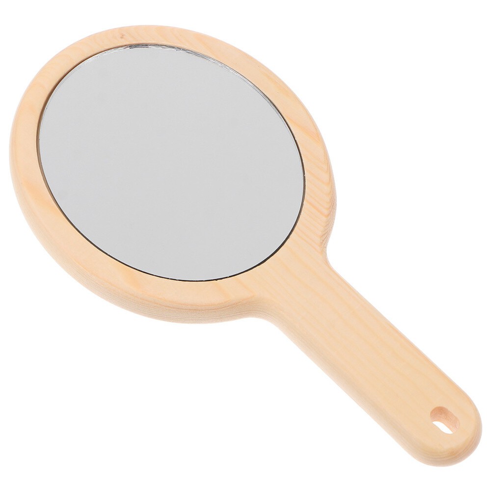Portable Desktop Beauty Mirror with Handle for Travel & Makeup  