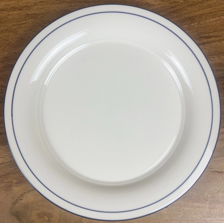 Lenox Chinastone POPPIES ON BLUE Bread and Butter Plate (No Decal) 6.5” USA