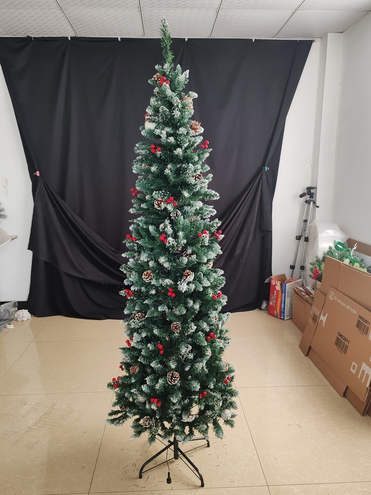 National Tree Company Pre-Lit Slim Artificial Christmas Tree with Stand and Lights