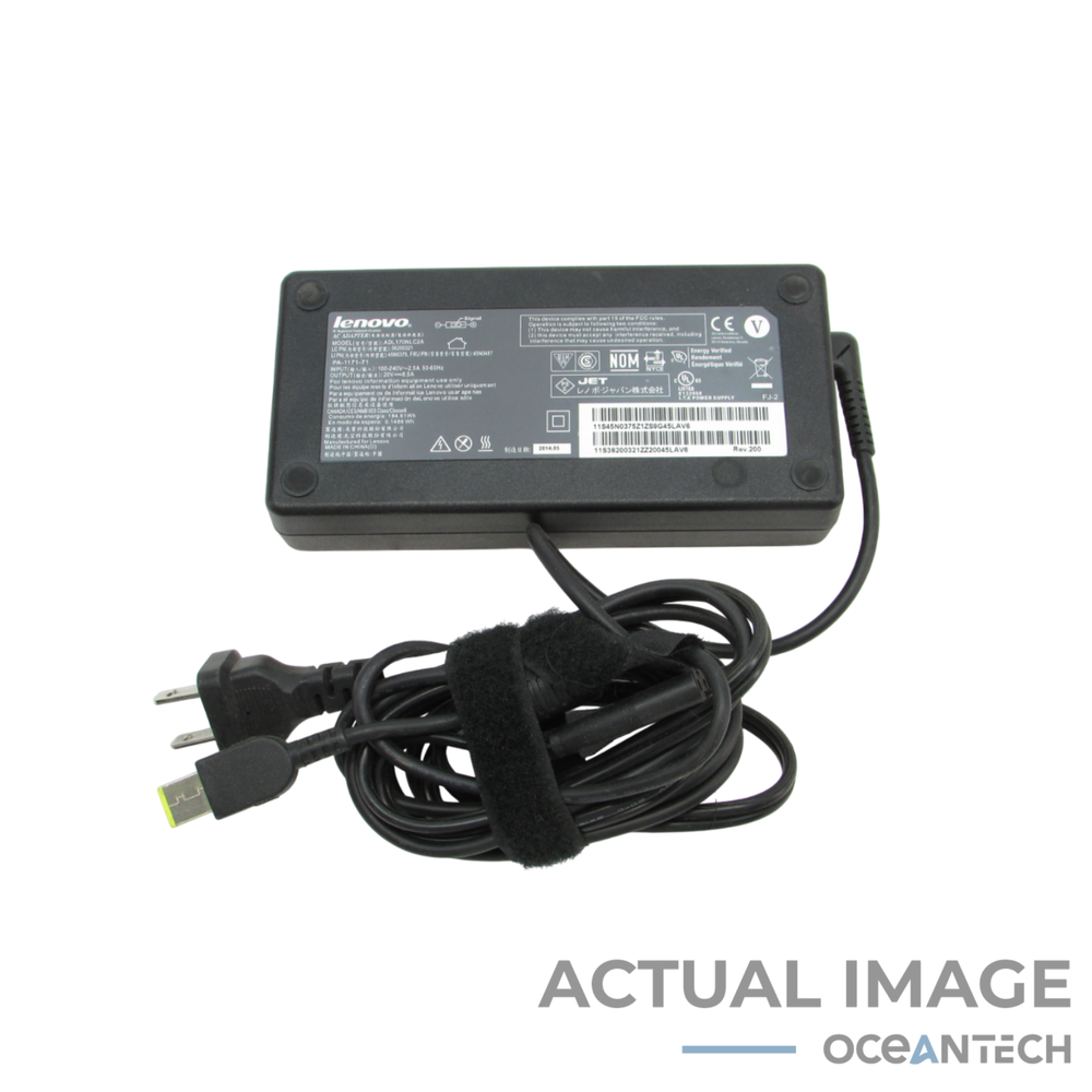 Lot of 10 Lenovo 170W 20V 8.5A Laptop AC Adapters Yellow Square Tip