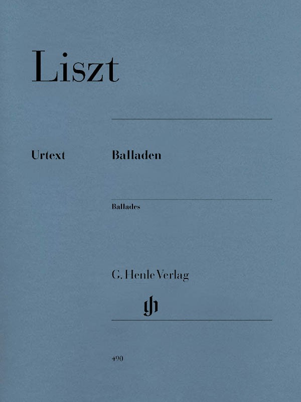 Liszt Ballades Piano Solo Henle Urtext Advanced Classical Sheet Music Book