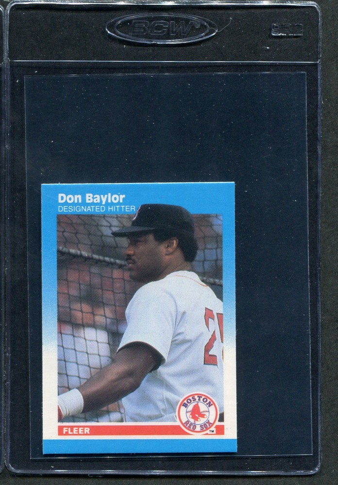 1987 Fleer MINI Don Baylor #6 Red Sox Nm/mt