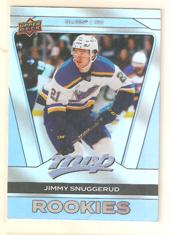 Jimmy Snuggerud 2025-26 UD MVP Silver Collection Rookie Card #258 Blues