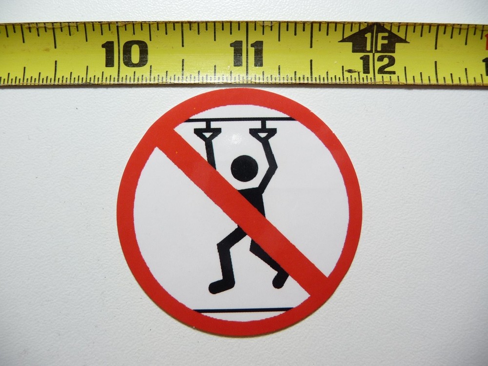 No Horseplay Allowed Public Transport Decal Sticker for Work Safety