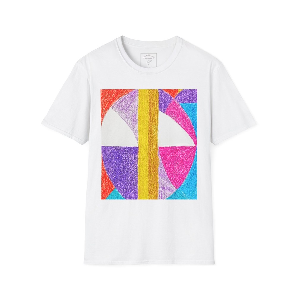 Modern Abstract Art Unisex T-Shirt,  Casual Wear Tee, Graphic Art Tee Gift Idea-image