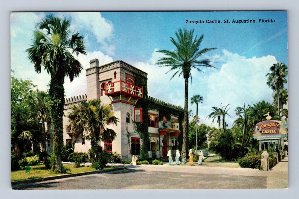 St Augustine FL-Florida Zorayda Castle Vintage Postcard