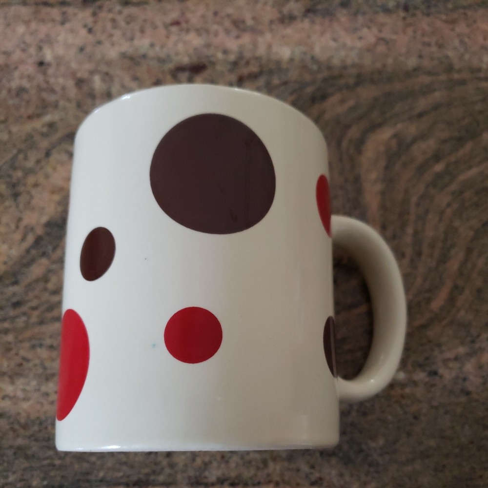 California Pantry Polka Dot Coffee Mug Cup Cocoa Tea Oversized Gift 2009 Ceramic