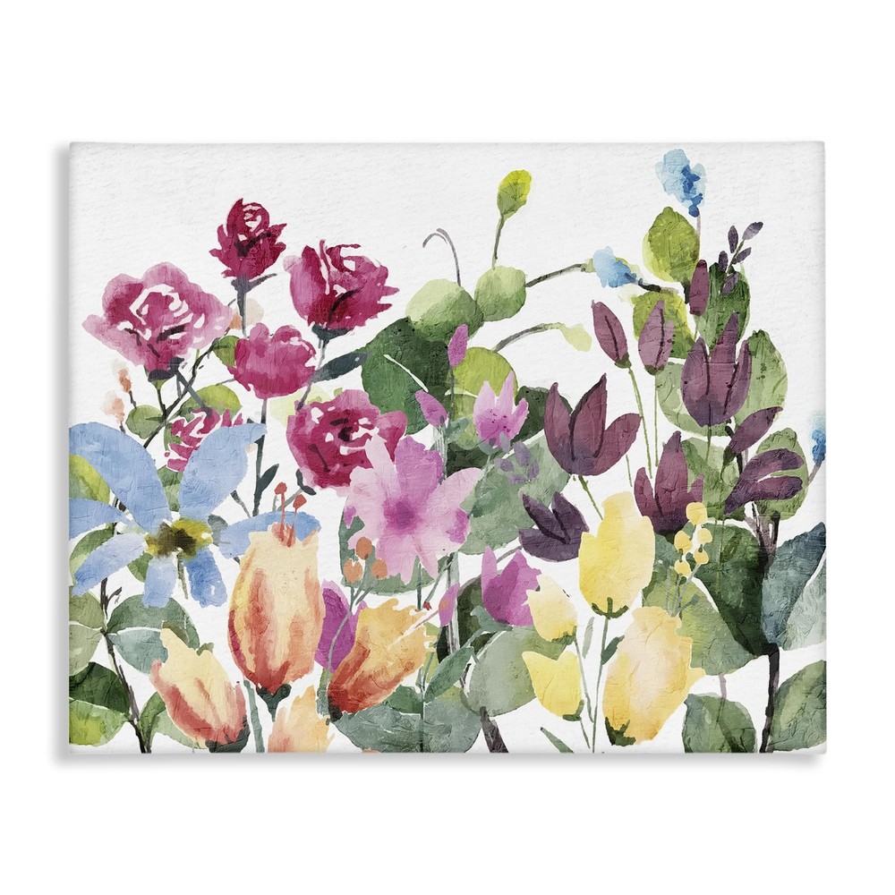 Kim Allen’s Floral Blooming Colors Canvas Wall Art Design