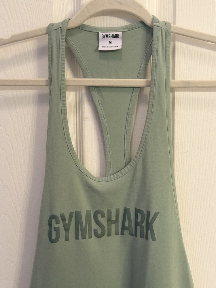 Gymshark Women's Lightweight Racerback Tank Top Green Size M