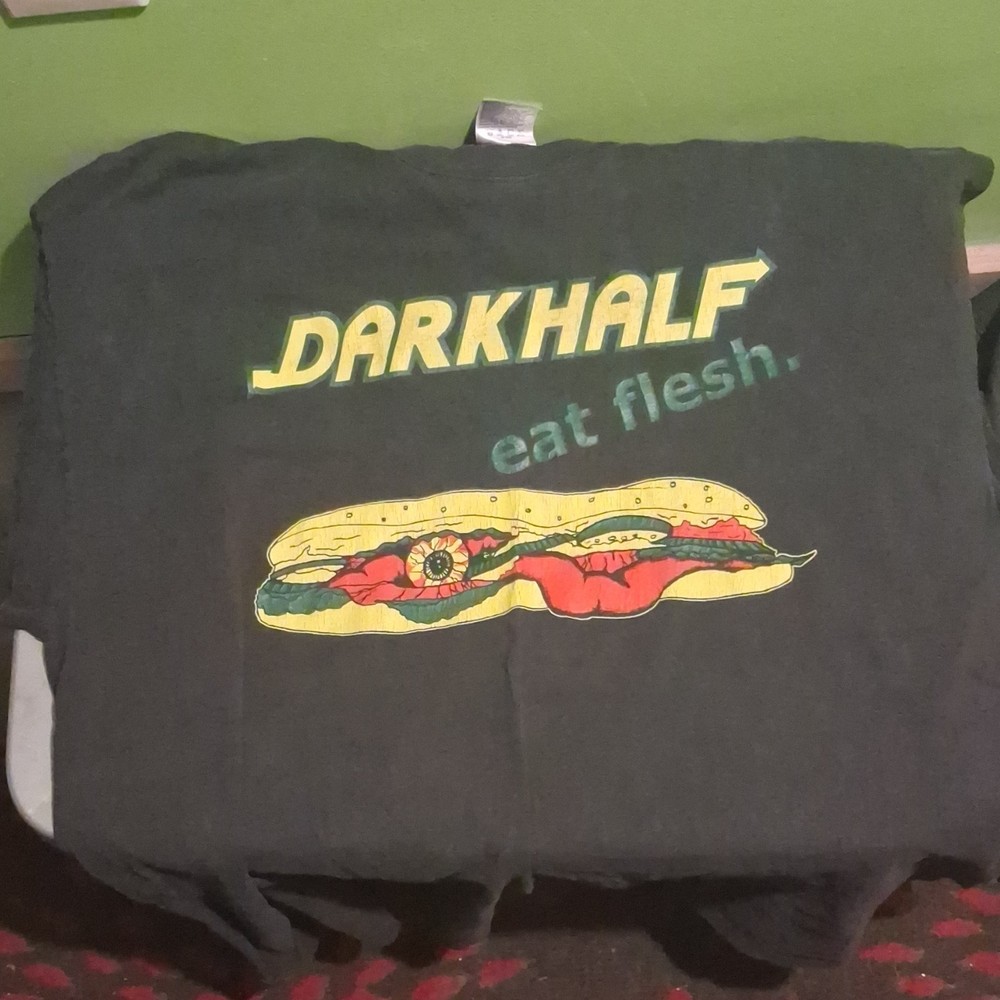 LSP Dark Half Geno Cultshit Eat Flesh Graphic Cotton T-Shirt Black Size  2XL