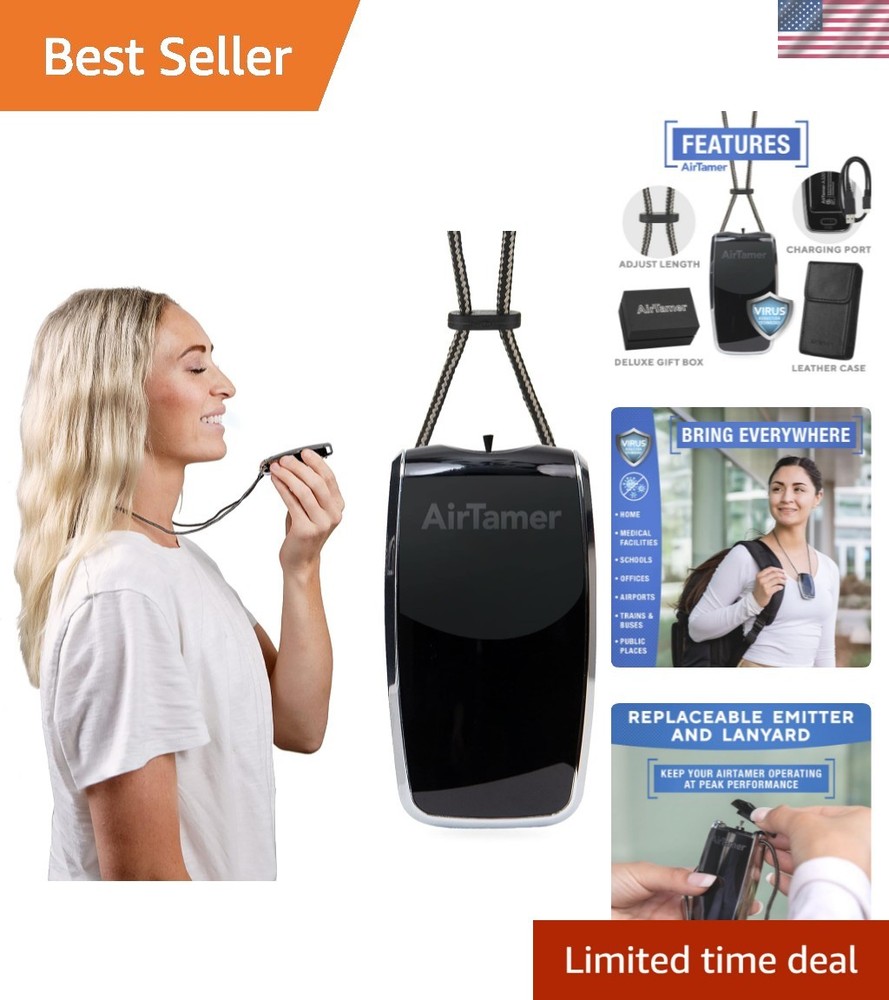 Rechargeable Personal Air Purifier, Proven Performance, Virus and Pollutant T...