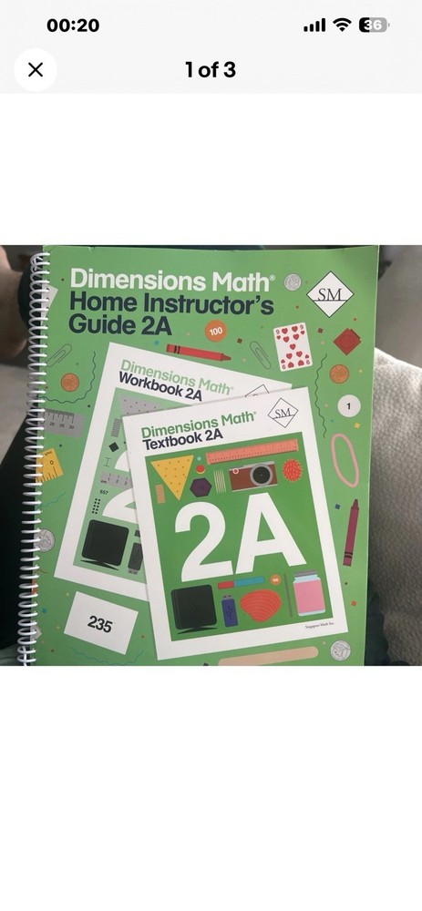 Dimensions Math Teacher's Guide 2A Grade 2 Homeschool Curriculum Spiral Bound