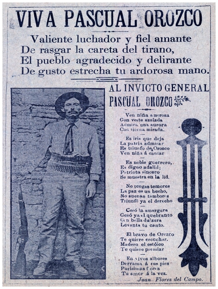 Decor Poster. Fine Graphic Art Design. Pascual Orozco. Mexican History. 1070