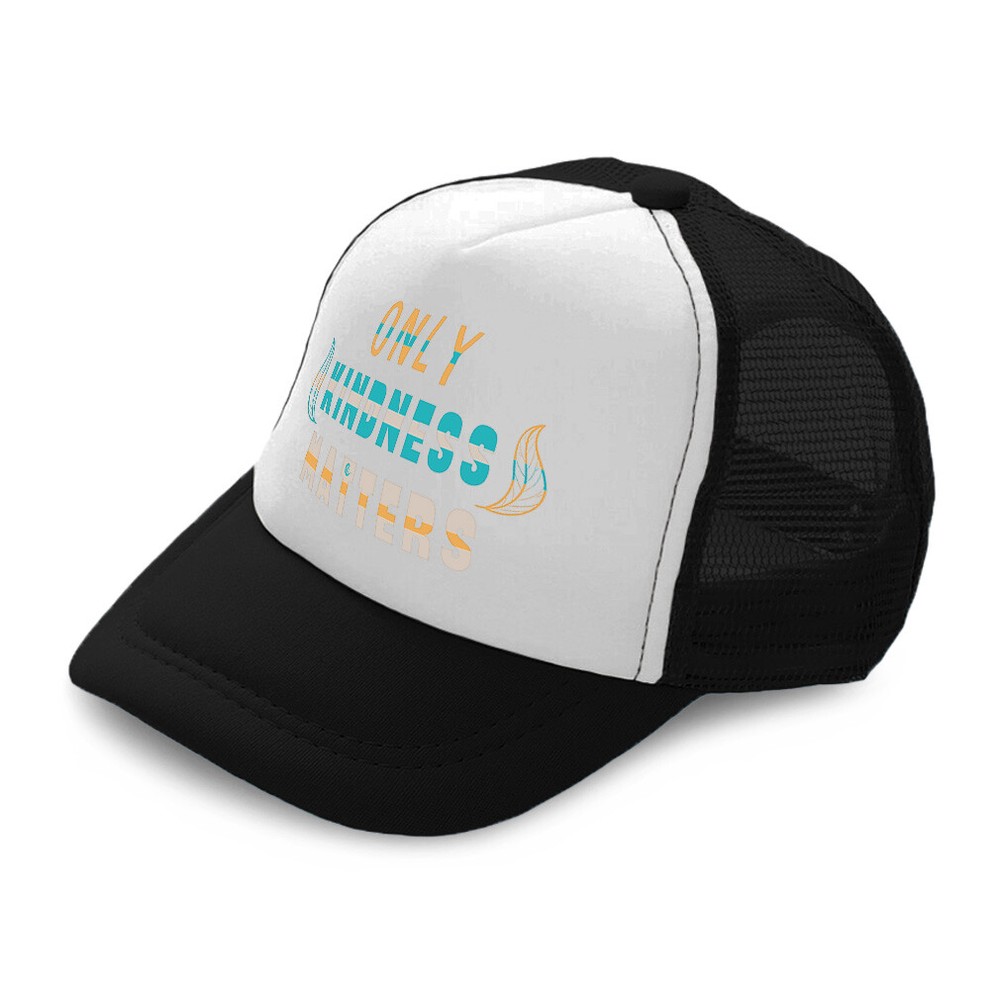 Kids Trucker Hat Only Kindness Matters Polyester Boys Caps & Girls Caps