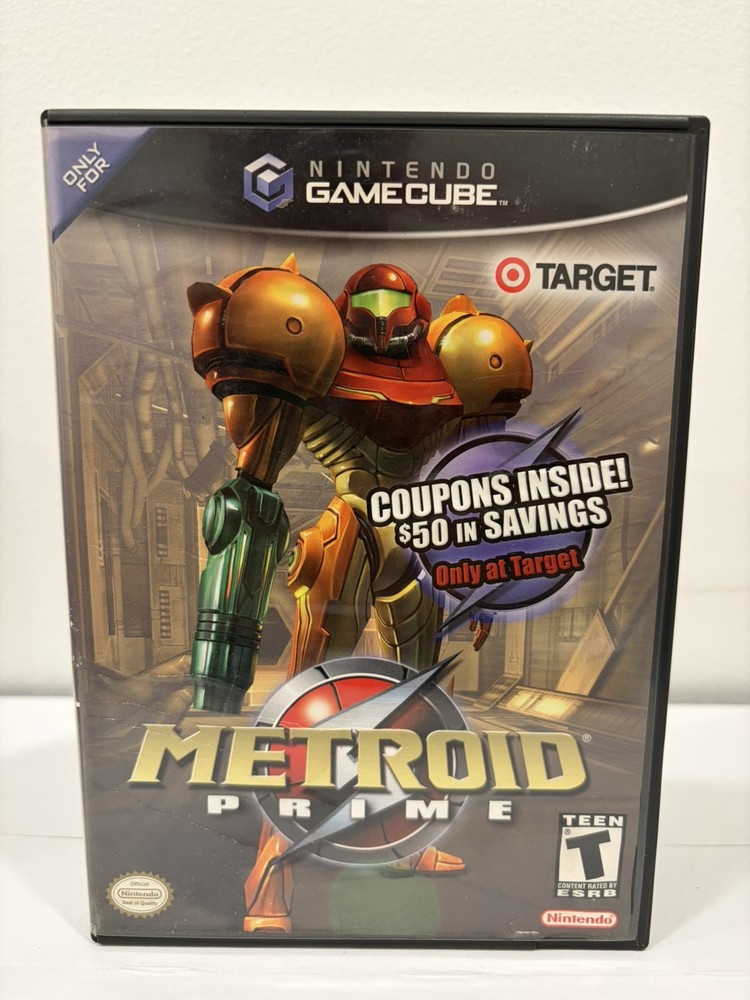 Metroid Prime (Nintendo GameCube, 2002) – Target Exclusive Ed– Complete & Tested