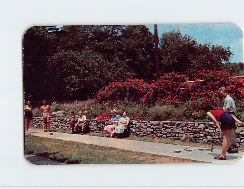 Postcard Shuffleboard The Pinehurst Pocono Mountains Canadensis Pennsylvania USA