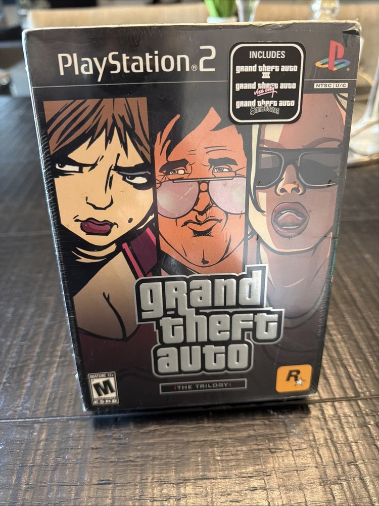 GTA Trilogy Grand Theft Auto PS2 3 III Vice City San Andreas NEW Box Set SEALED!