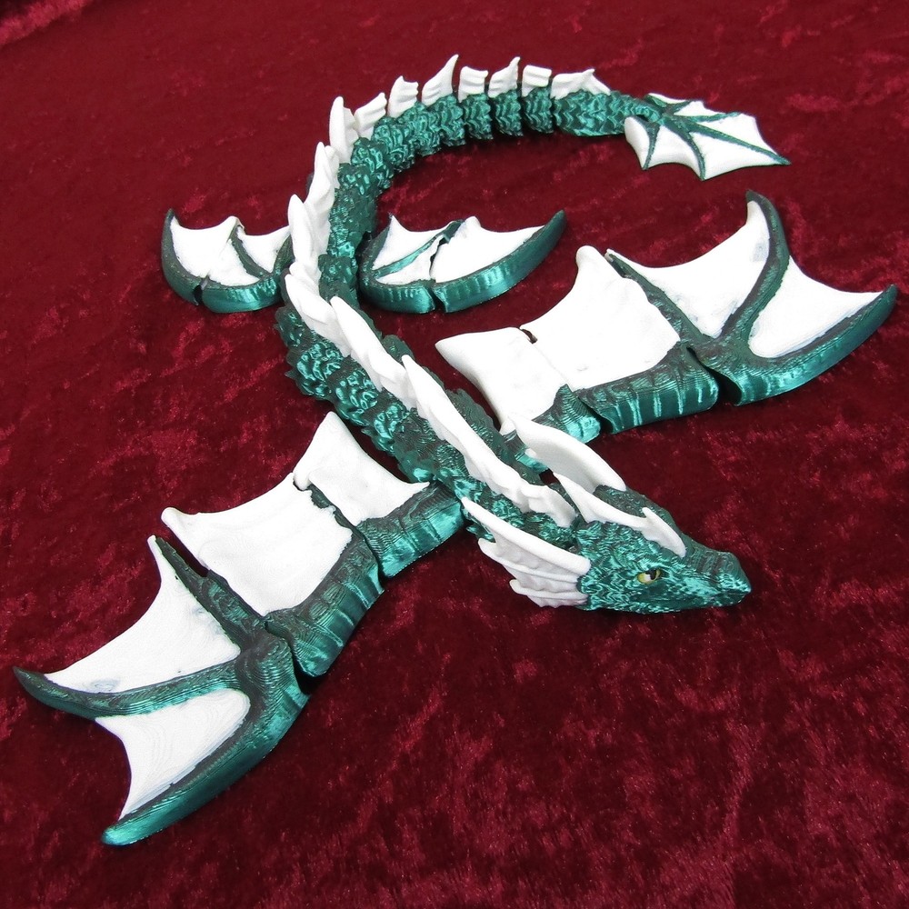 Articulated 12 Inch Sea Dragon 3D Fidget Toy with Movable Wings for Desk Decor